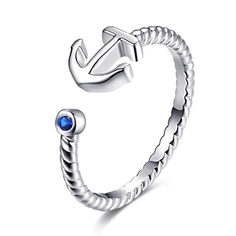 

Hot selling blue zircon Anchor ring, N/a