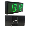 4 x 4" Digital PoE Clocks for Train Station, Black Plastic Case