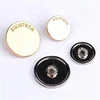 Custom Made Gold Silver Round Die Casting Zinc Alloy Metal Shank Sewing Button for Garment