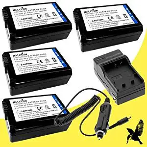 Four Halcyon 2200 mAH Lithium Ion Replacement NP-FW50 Batteries and Charger Kit Multi Card USB Reader Memory Card Wallet Deluxe Starter Kit for Sony Alpha DSLR-SLT-A33 Digital Camera and Sony NP-FW50