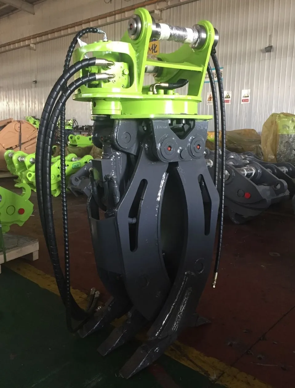 Full 360 Degree Excavator Log Grapple Hydraulic Rotator Fit To 1-45t Excavator