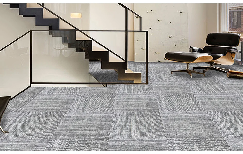 Carpet Pvc Flooring Tile / 100 Nylon Carpet Tiles With Pvc Backing Xp