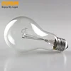 High Power Industrial lighting 110V 127W 220V 230V 240 Volt 150W 200W A70 A75 Clear E27 Incandescent Bulb , INC-A70