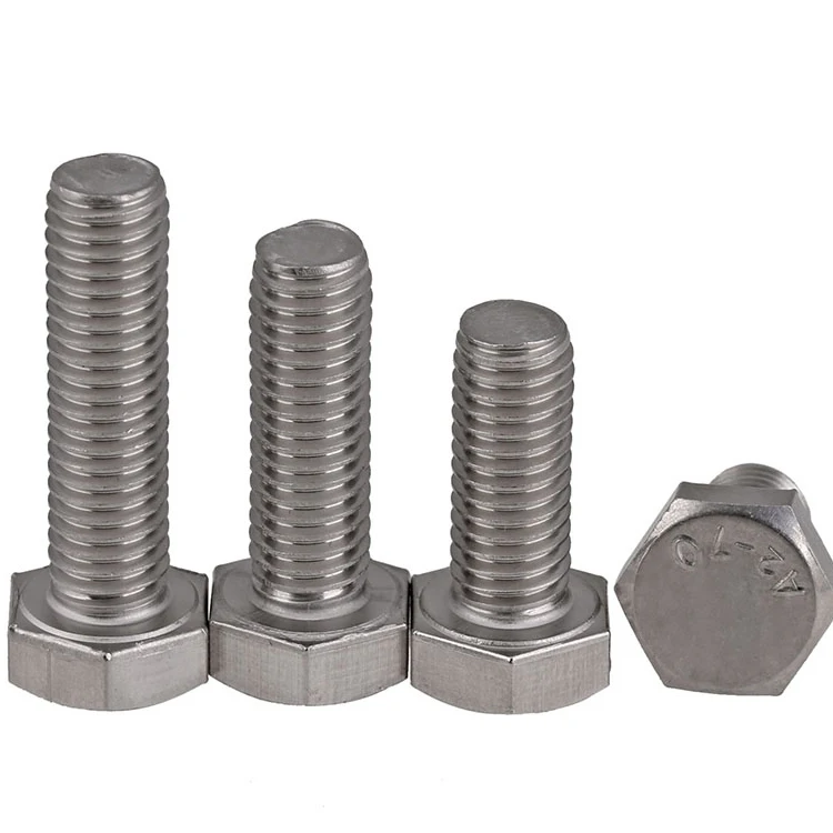 
Standard 1/2'-1' stainless steel 18-8 hex bolts with ISO9001 