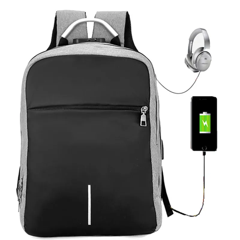 
New bag travel bags waterproof USB multifunctional backpack for laptop computer bag charging anti-theft backpack 