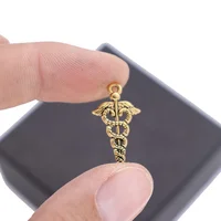 

Diy Jewelry Making Accesory Fashion Wholesale Caduceus Charm Pendant For Nurse Doctor RN BSN Jewelry Making