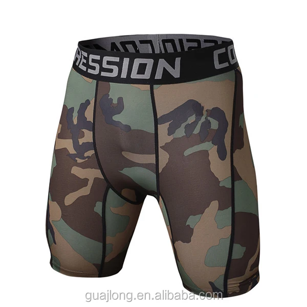 
Man sport tight shorts, camouflage printed sport shorts 