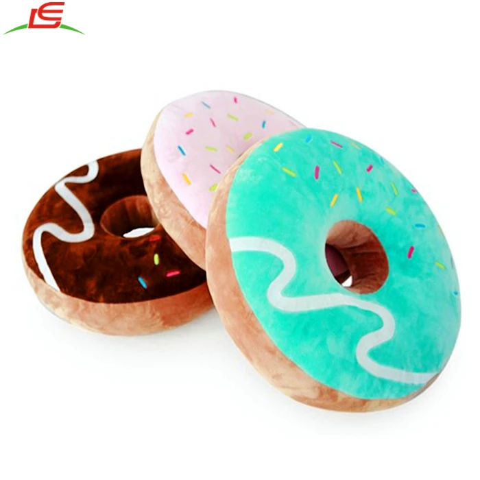 Almohada con forma de donut de pelucheAnimal de peluche y felpa