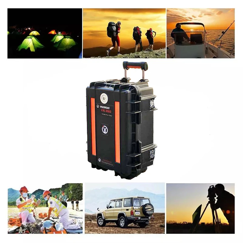 2020 Best Lithium Backup Battery Storage Box Emergency Portable Power Station 3000W For Camping CPAP USA UK - ANKUX.COM