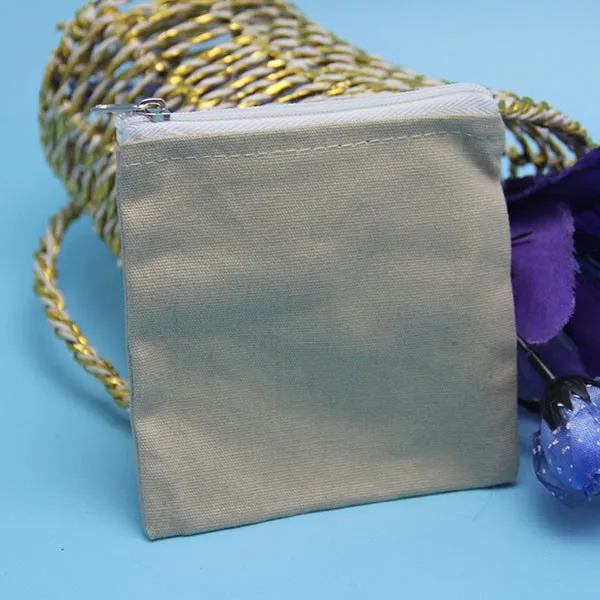 Yuanjie Wholesale Small Canvas Fabric Cotton Zipper Pouch With Customized Logo Printed Buy