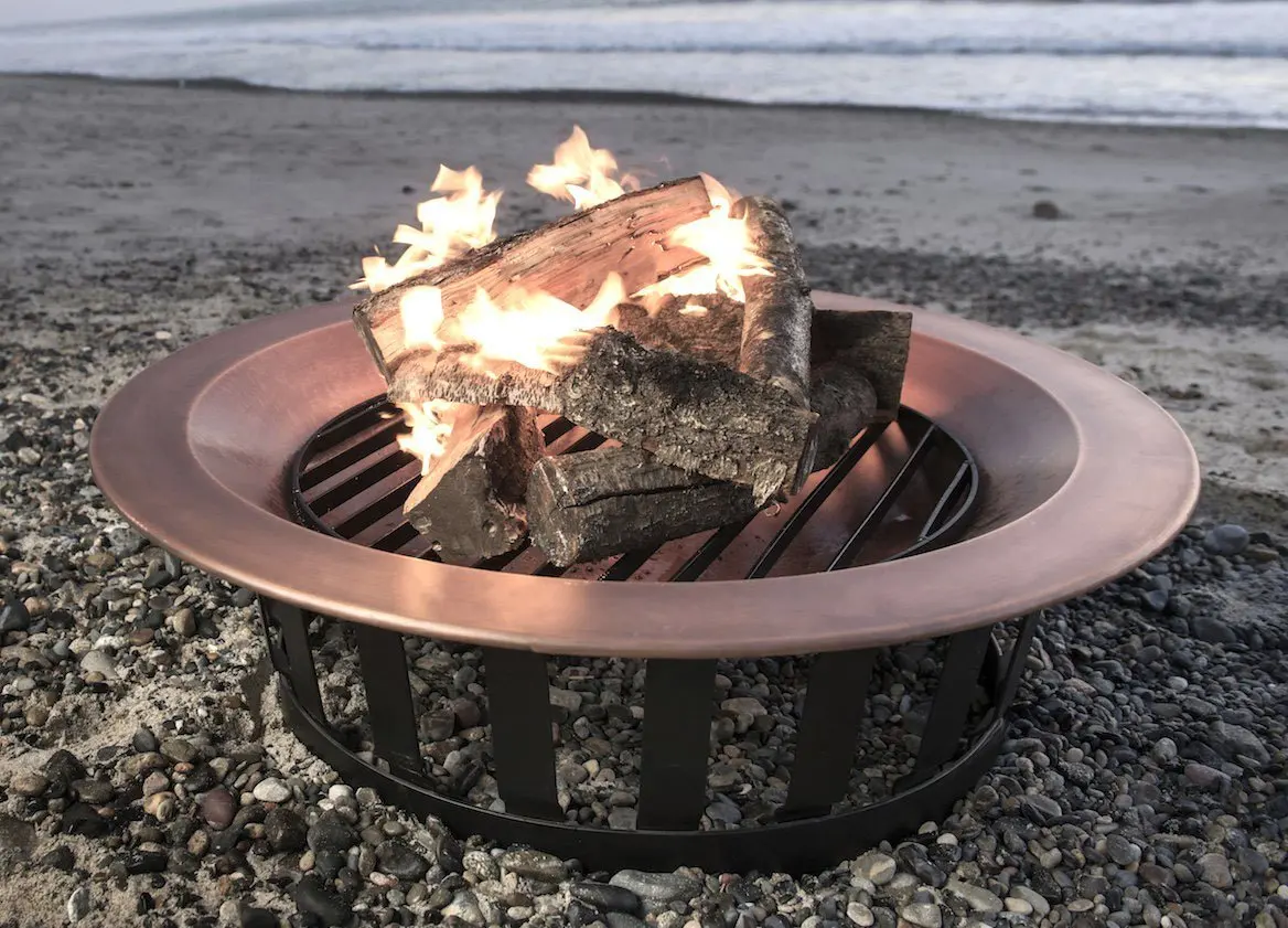 Buy Titan 40 Solid 100 Copper Fire Pit Bowl Wood Burning Patio