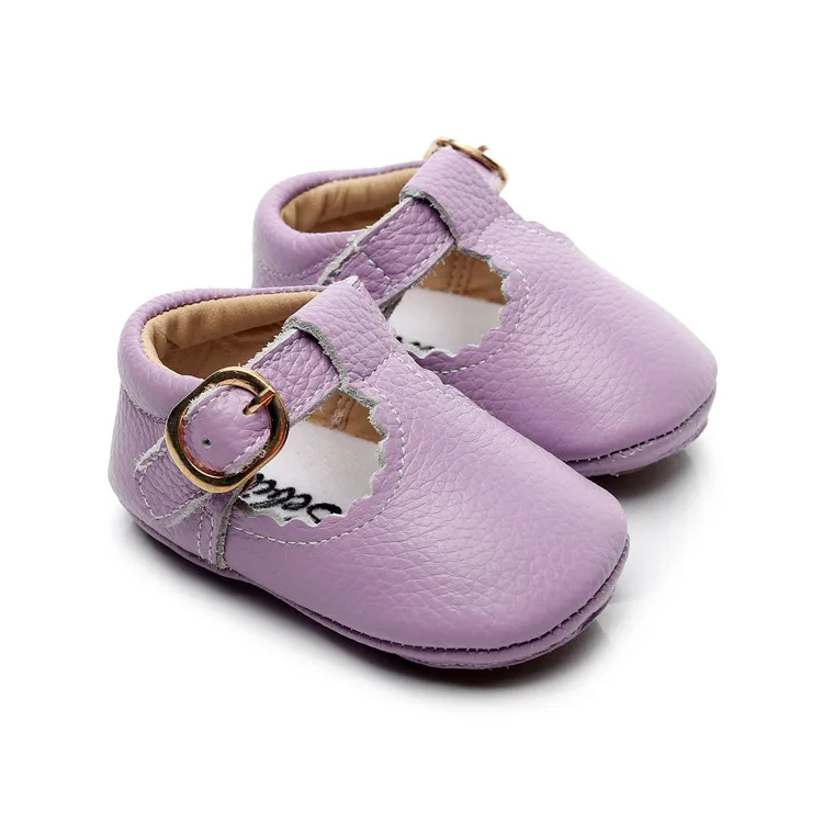 

2019 New Genuine Leather Baby Moccasins Mary Jane Baby Girls Shoes Anti-Slip Infant Toddler Baby Shoes 0-24M, Customized color