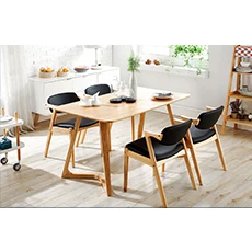 Home furniture modern dining table set 6 seaters potato chairs dining table