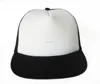 New Vintage 2 Tone Foam Trucker Hat Cap Solid Black Mesh Cap White Plain Cotton Foam Mesh Trucker Hat 5 Panels Baseball Cap