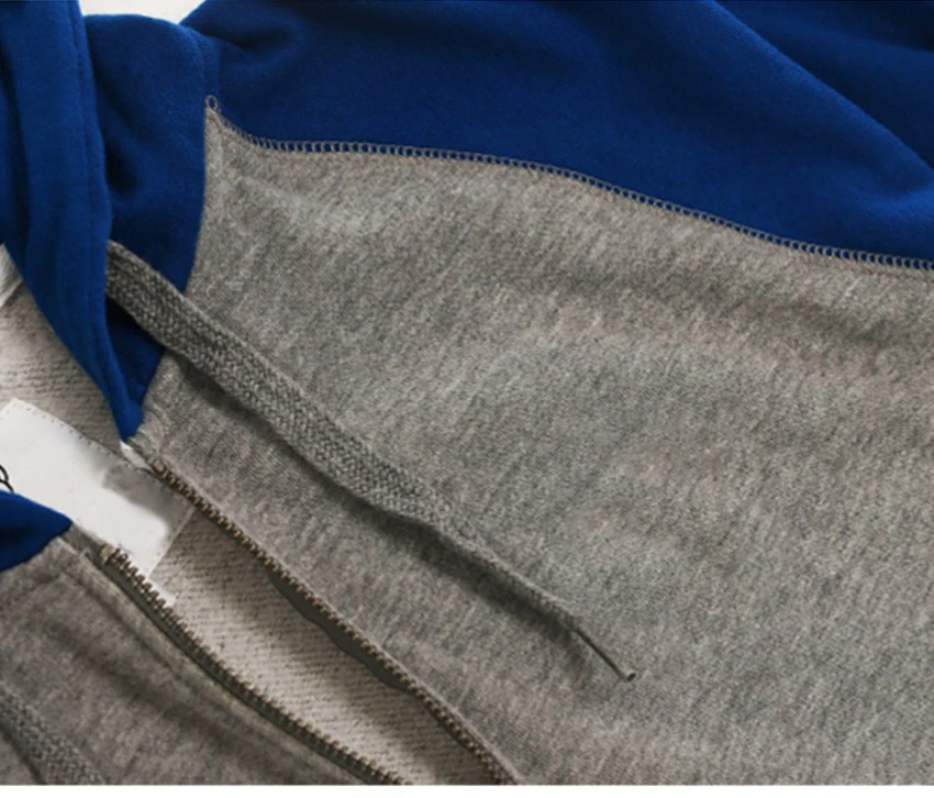 
high quality screenprinted two color zip french terry cotton sports gym black hoodies with different colored sleeves 