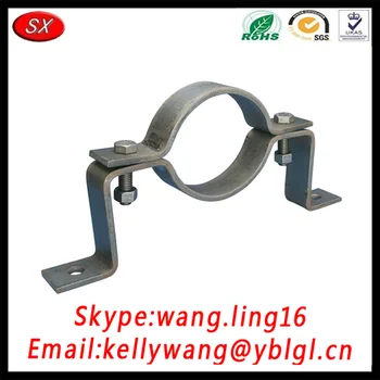 Iso9001 Custom Iron Steel Semicircle Pipe Clamp With Screw - Buy Pipe ...