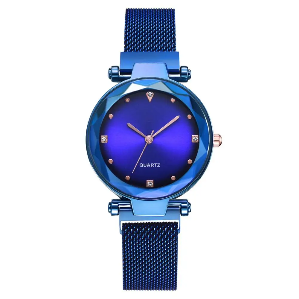 

Luxury Women Watches Ladies Magnetic Star Sky Clock Fashion Diamond Female Quartz Wristwatches, 5 colors
