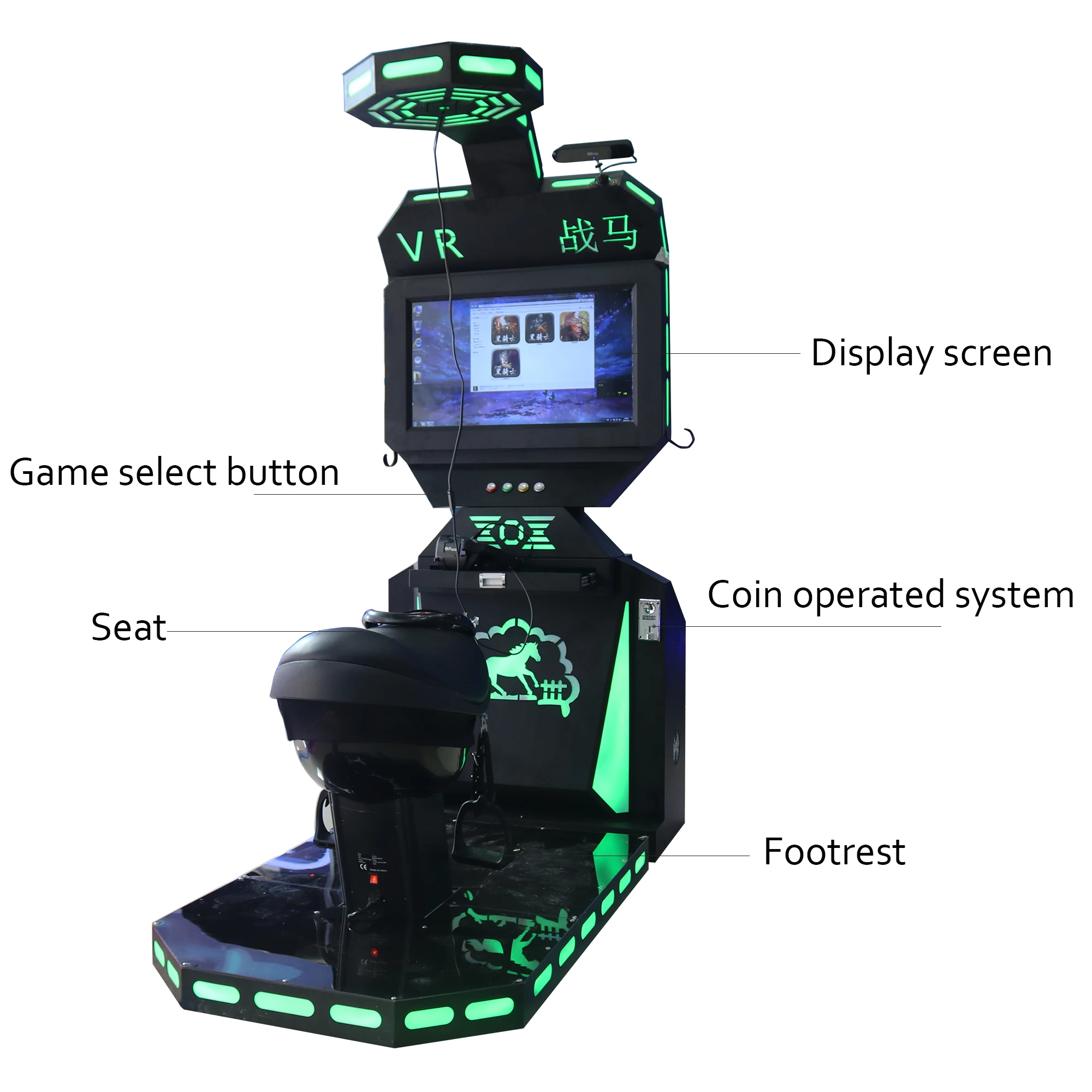 9d vr horse arcade simulator riding games for sale