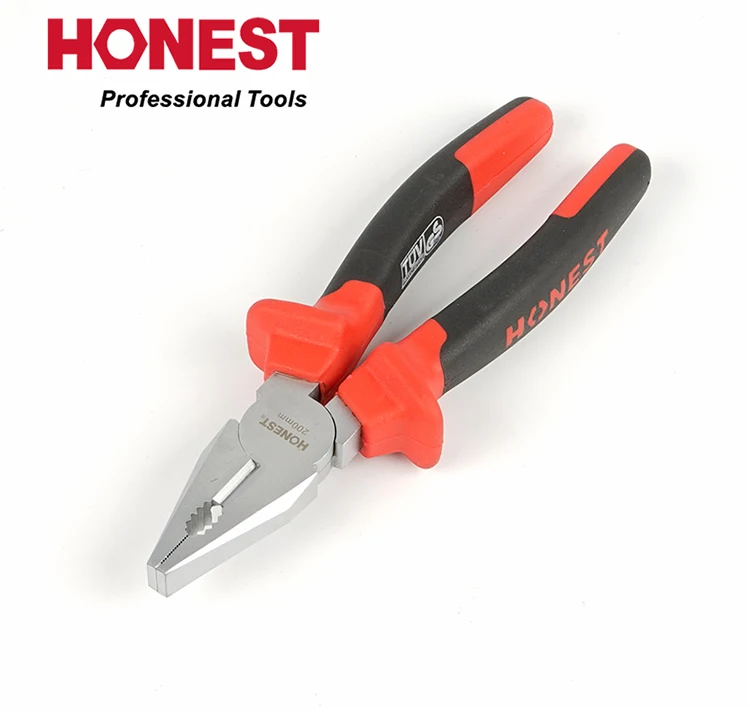 Free sample 8'' Multifunction of Side Cutter Plier Combination Pliers With Plastic Handle