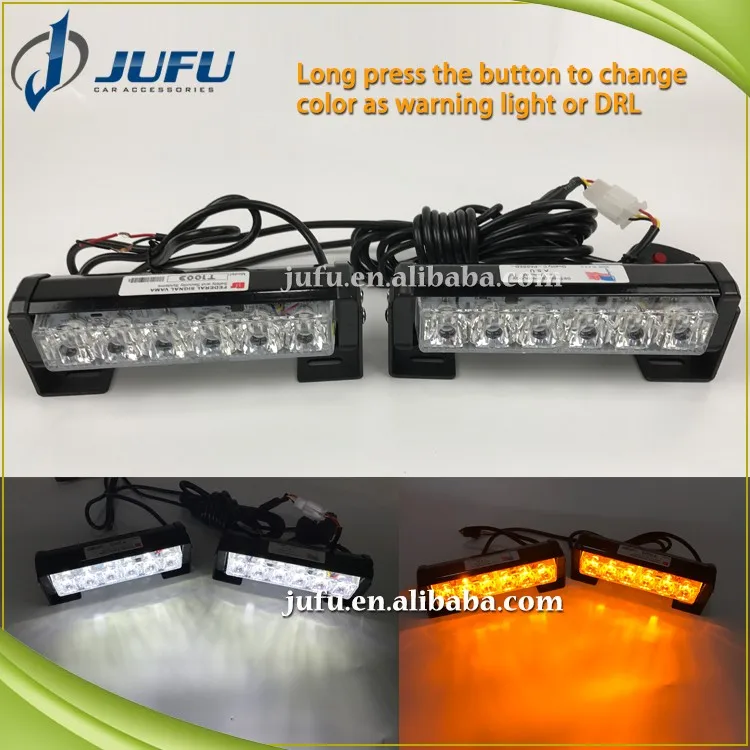 Muliti Color Car Led Strobe Light Amber White Color Changing Emergency ...