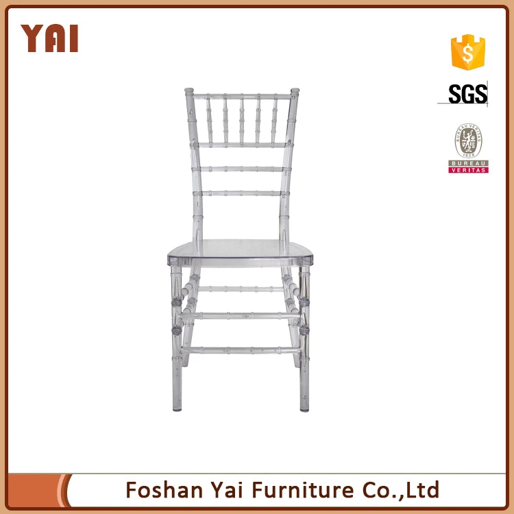 Event Furniture Design Resin Crystal Banquet Clear Acrylic Wedding Dining Plastic Chiavari Chair