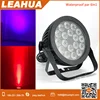 led rgbwa+uv 6in1 18pcs flat ip65 par light