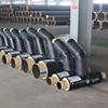 Custom pu foam insulated pe plastic coated steel plumbing fitting tee