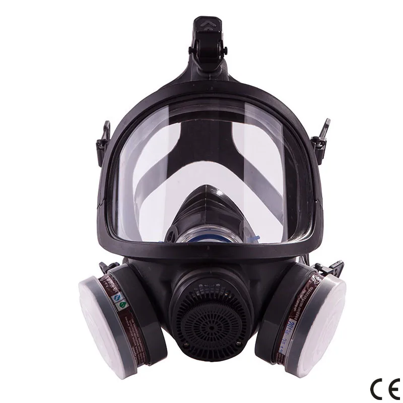 Best-selling Silicone Anti-fog Gas Mask With 2 Cartridges,Full Face ...