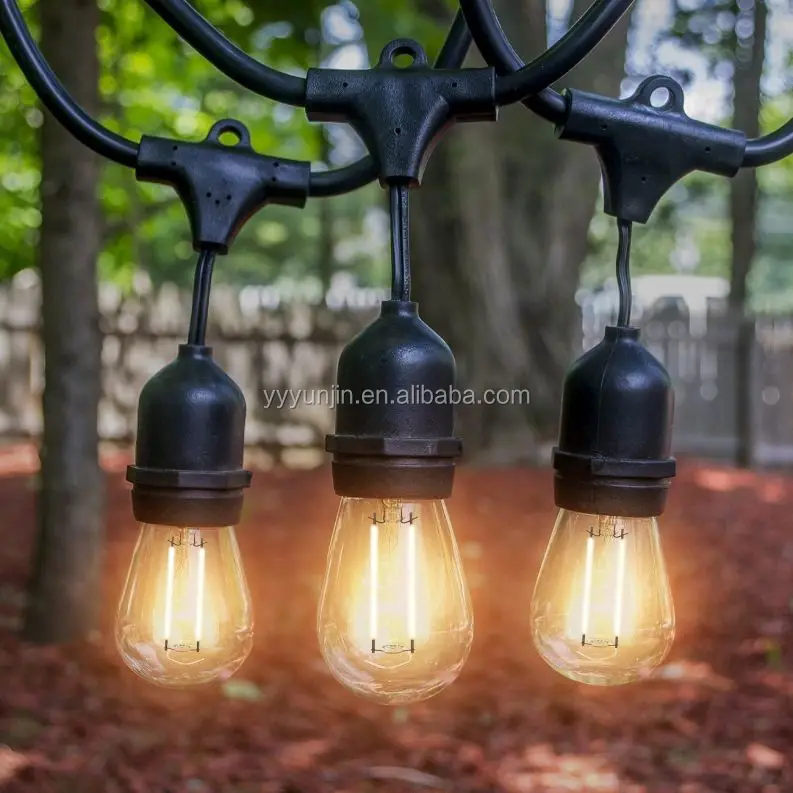 Party Decorations E27 Pvc Round Cable Festoon Outdoor Lighting Led Party Decorations E27 Pvc Round Cable