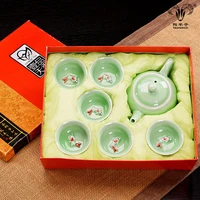 

Chinese traditional design porcelain ceramic tea pot and kettle set