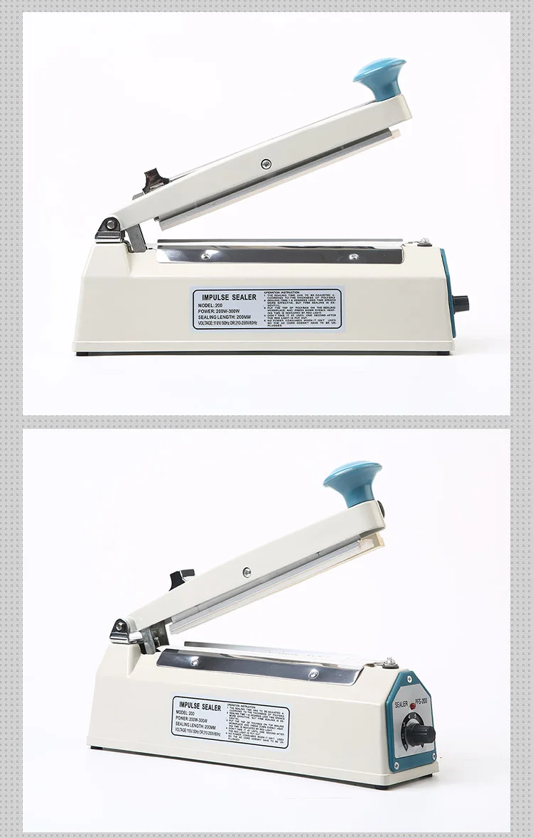 Sf200ac With Edge Cutting Heat Plastic Sealer Buy Impulse Sealer With