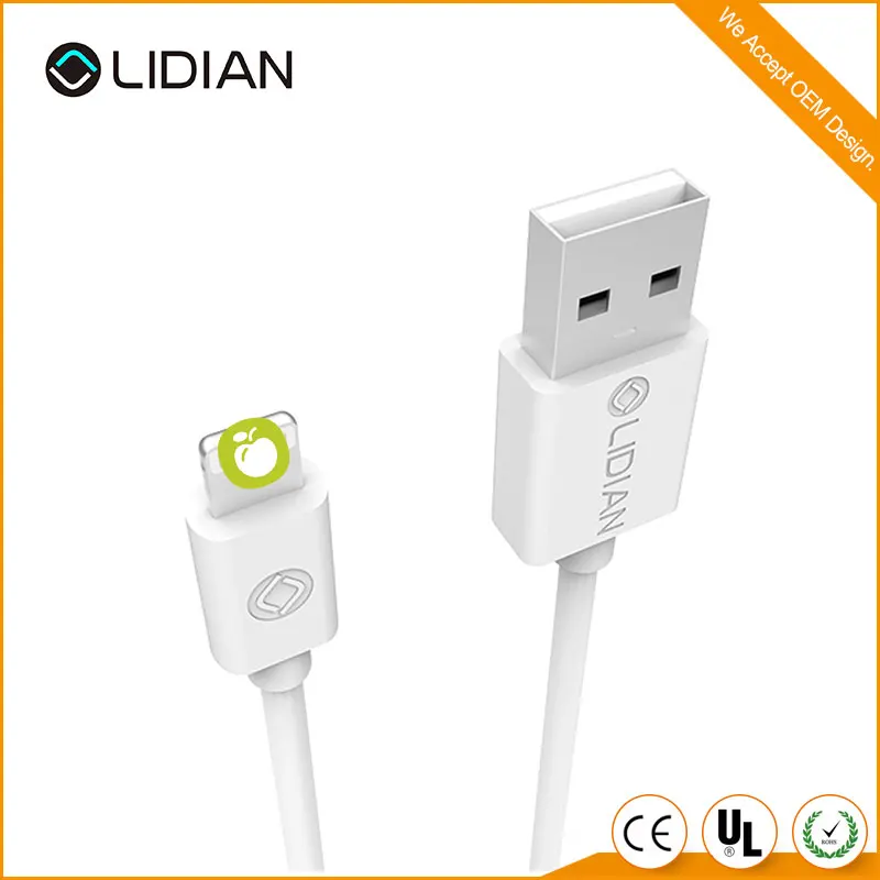 

Hot selling usb to usb cord charge cords mfi usb data cable, White