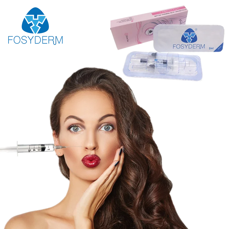 

Fosyderm Beauty Care 2ml Hyaluronic Acid Gel Dermal Filler Injection For Lip Enhancement, Transparent