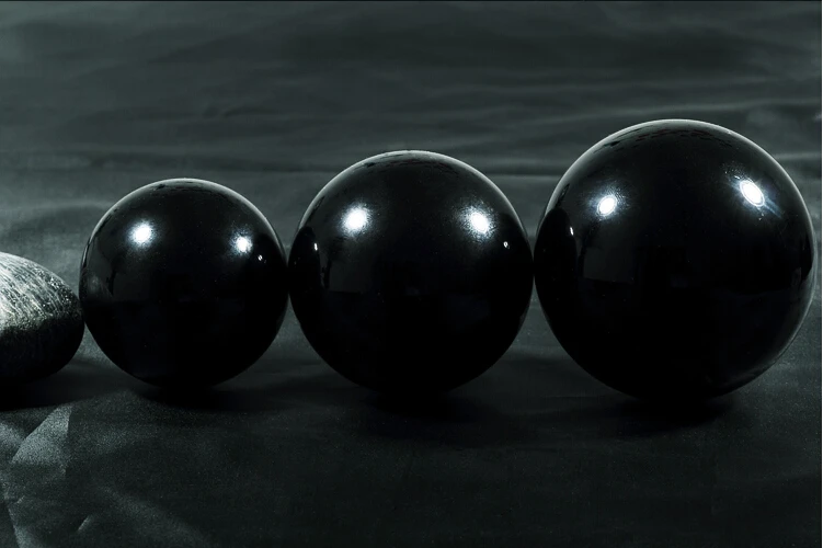 80毫米黑色水晶高品质治疗球玻璃水晶球风水球水晶球家居装饰