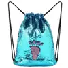 Customized Mermaid Bag Sequin Drawstring Backpack Fashion Dance Bag Sequin Backpack Flip Sequin Bling Bag for Beach