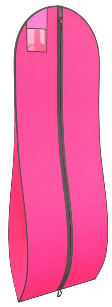 
72 inches Gusseted Gown Garment Bag for Evening Dresses with 10 inches Tapered Gusset 