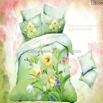 Best Selling Green Color Bedding Set Fancy Bed Cover Buy Green