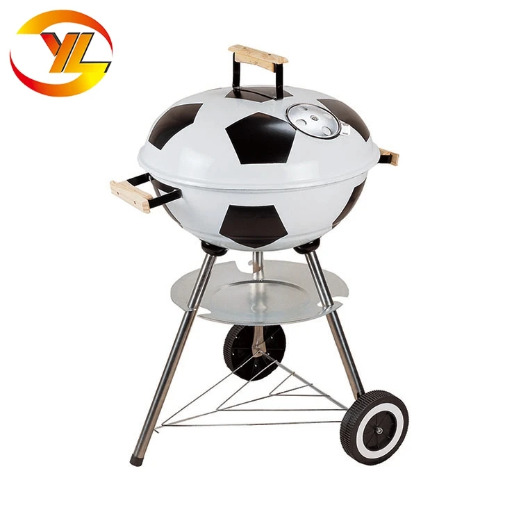 17' Kettle Football Barbecue Grill,Football Shaped Indoor Charcoal
