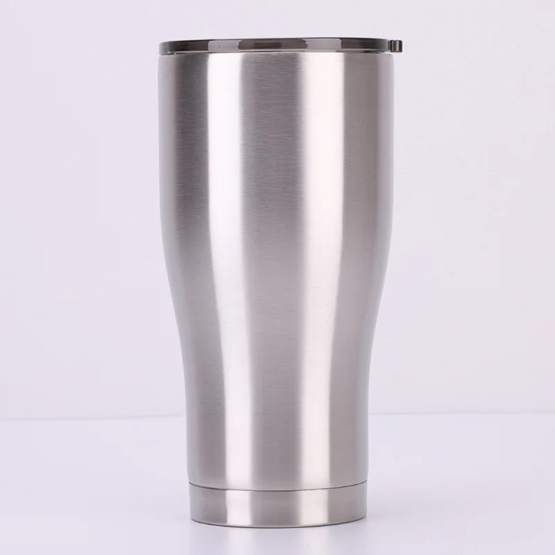 

30oz Curve Shape Tumbler with Lid Double Wall Coffee Mug Stainless Steel Travel Mug