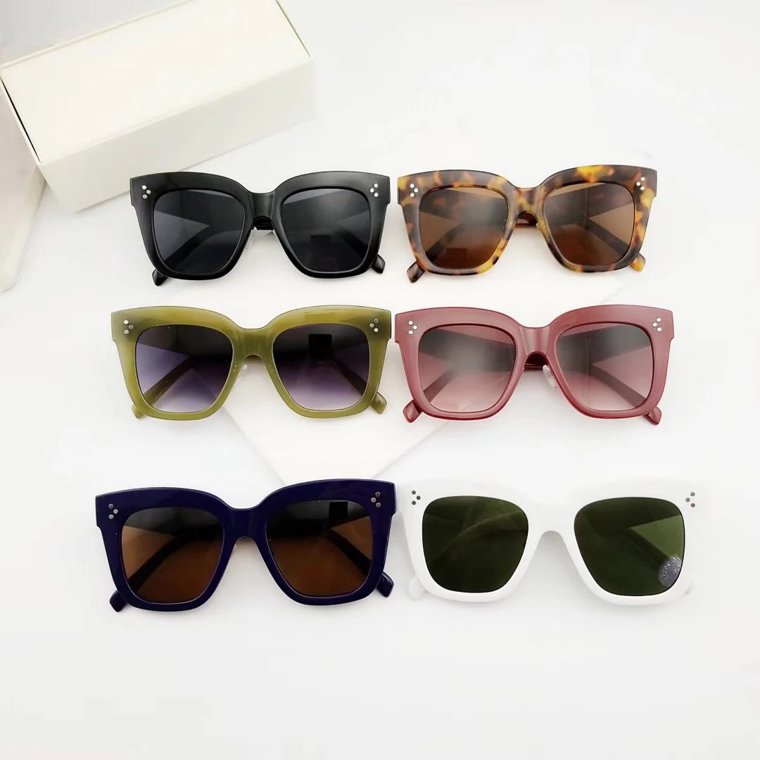 New Fashion Oversized Square White Frame Sunglasses Brand Designer