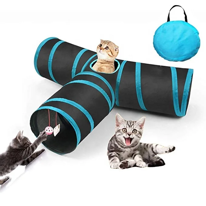 
Collapsible 3 way cat play tube cat tunnel cat toy tunnel 