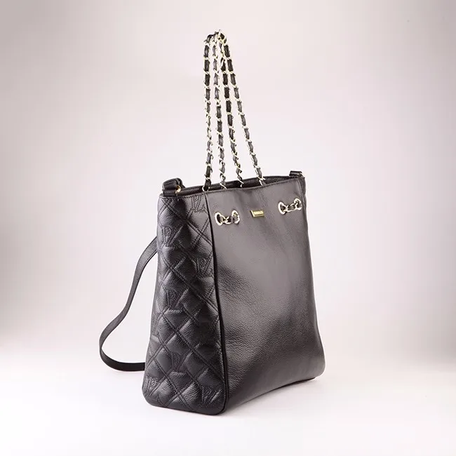 5154-New arrival design high end logo embroidery soft leather tote bags