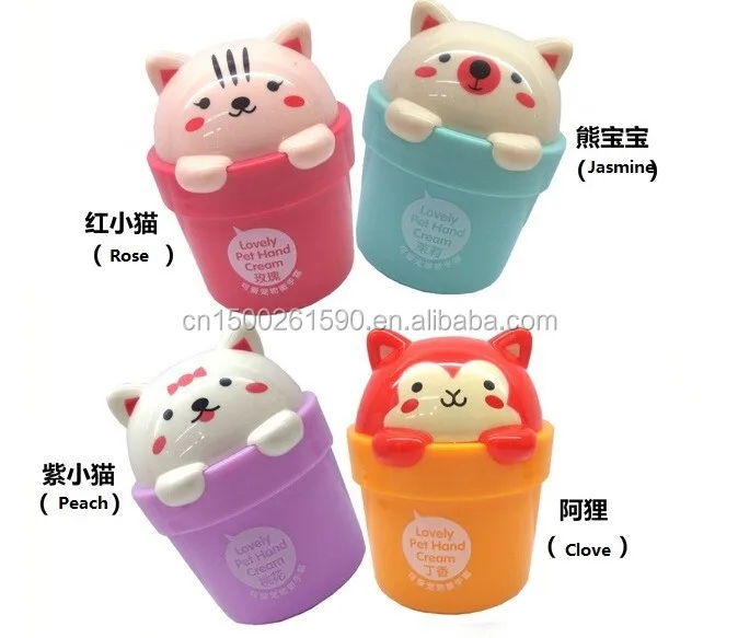 

Mini hand lotion Cartoon Cat Pet Animals Bear Fruity Whitening Anti-Chapping Hand Cream Moisturizing Cream Nourishing 50g M4007