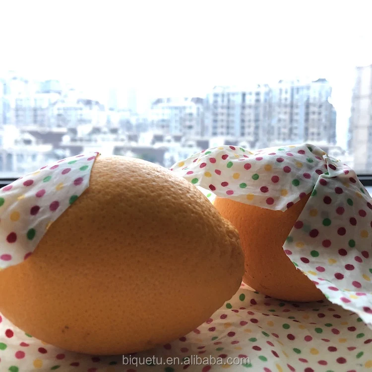 
New Trend Products Eco Friendly Reusable Beeswax Food Wraps 