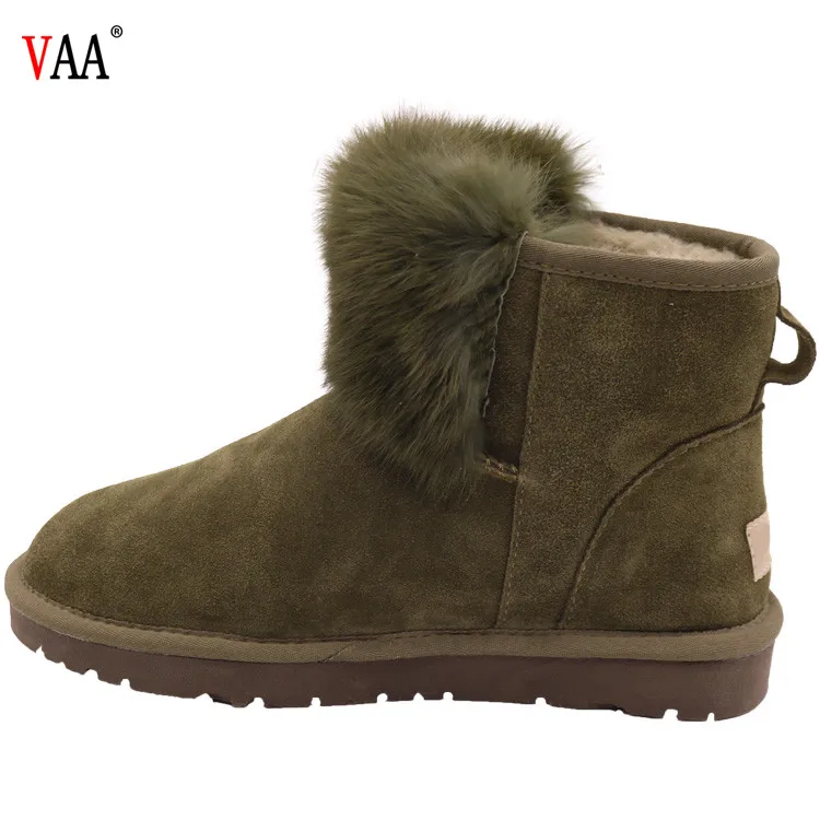 green sheepskin boots
