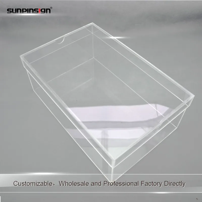 Wholesale Clear Acrylic Shoe Display Storage Acrylic Box With Lid Buy Empty Shoe Boxes