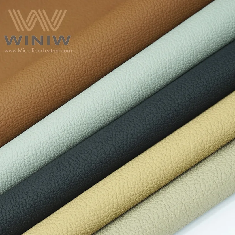 Eco Leather For Auto Seat Cushion Embossed Faux Leather Upholstery Fabric Car Interior Material
