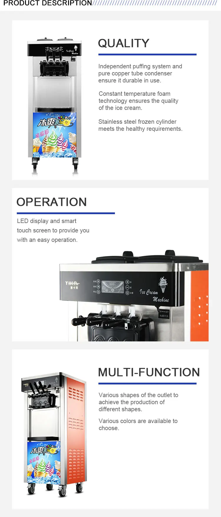 Guangzhou Commercial Soft Serve Ice Cream Machine For Sale Buy Ice