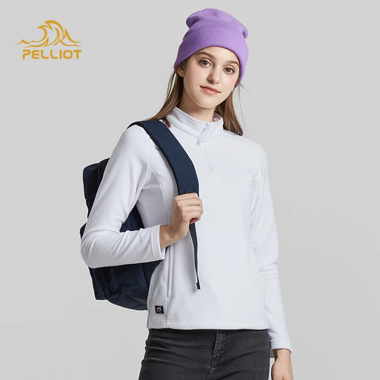 
pullover sports polyester in spring warm breathable fleece jacket 