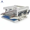 JFD4022 PLC flat glass sheets straight line two sides arris polish edge making processing machine with removing film function